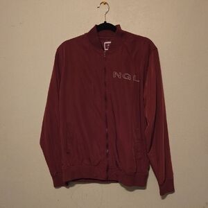 Maroon NGL Zip-Up Jacket